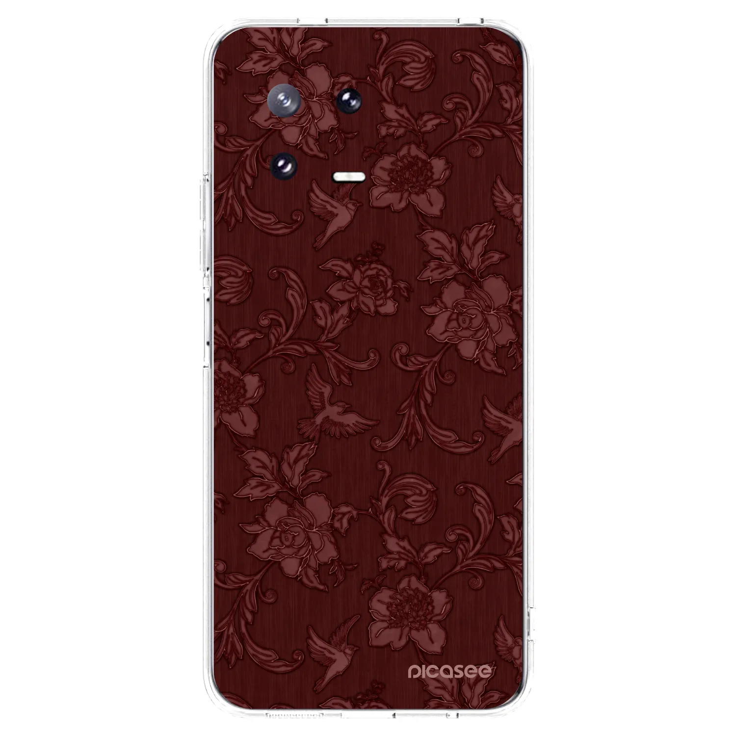 Picasee silikonowe przeźroczyste etui na Xiaomi 13 Pro - Red Elegance