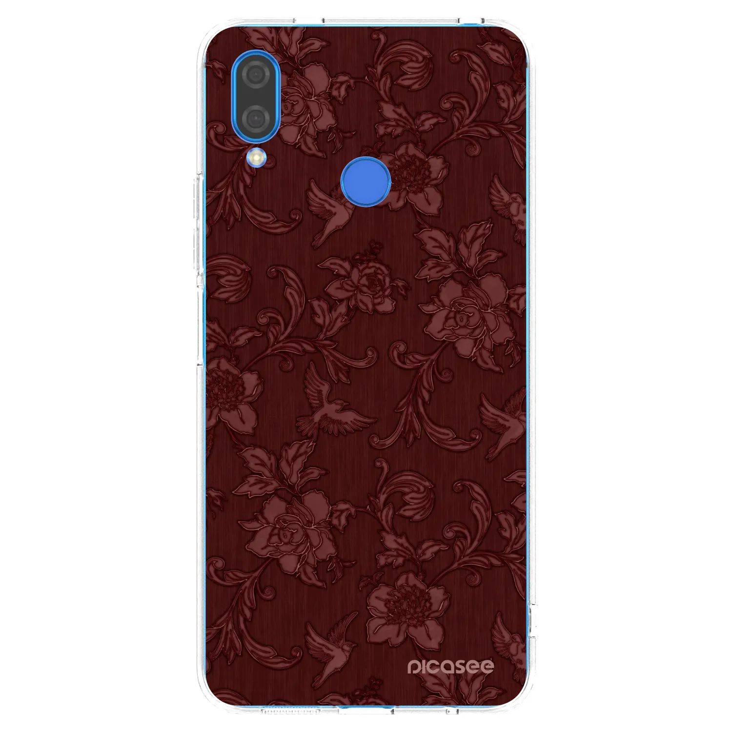 Picasee silikonowe przeźroczyste etui na Huawei Nova 3 - Red Elegance