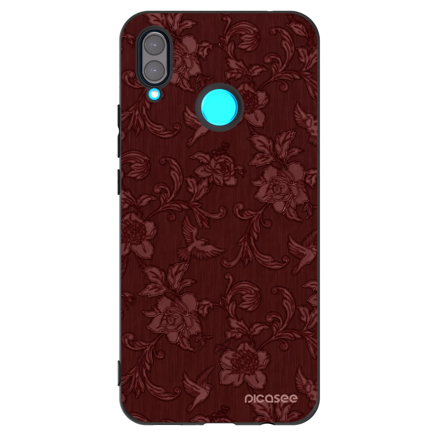 Picasee silikonowe czarne etui na Huawei Nova 3i - Red Elegance