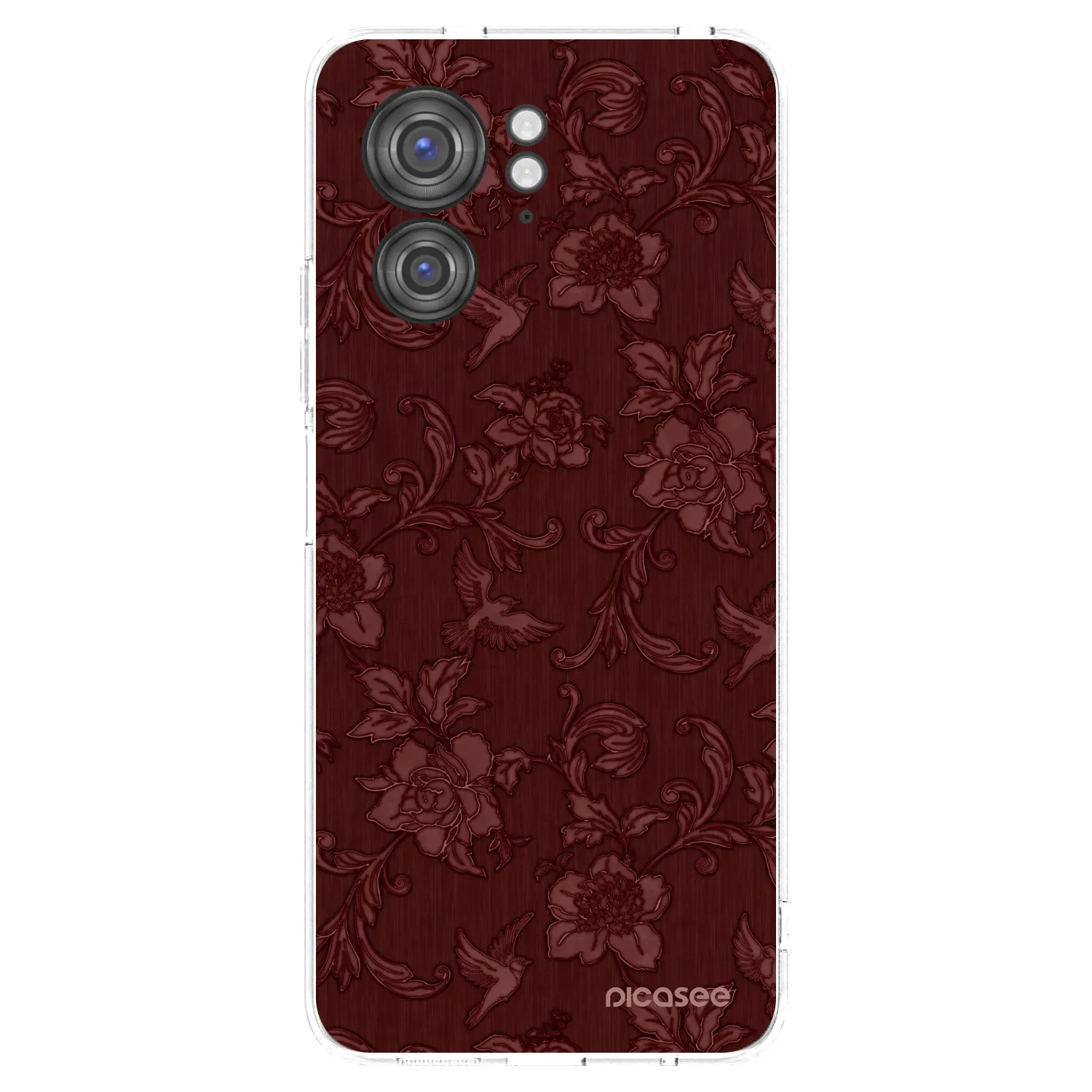 Picasee silikonowe przeźroczyste etui na Motorola Edge 40 - Red Elegance