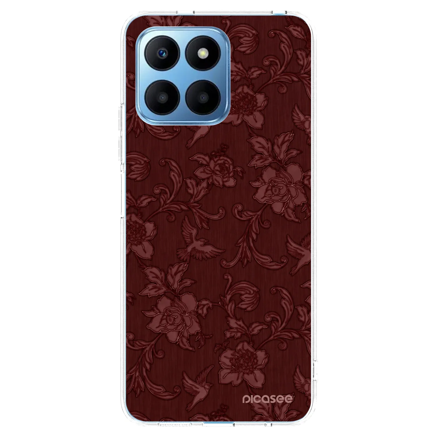 Picasee silikonowe przeźroczyste etui na Honor 70 Lite - Red Elegance