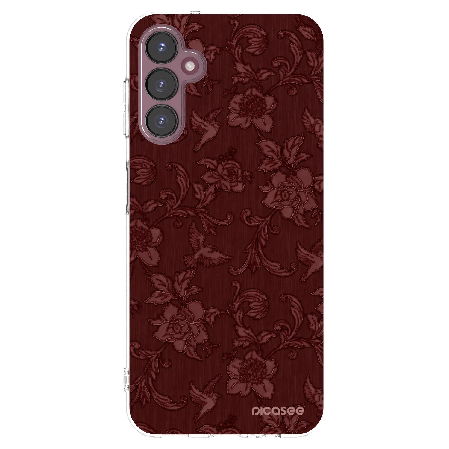 Picasee silikonowe przeźroczyste etui na Samsung Galaxy A05s A057G - Red Elegance