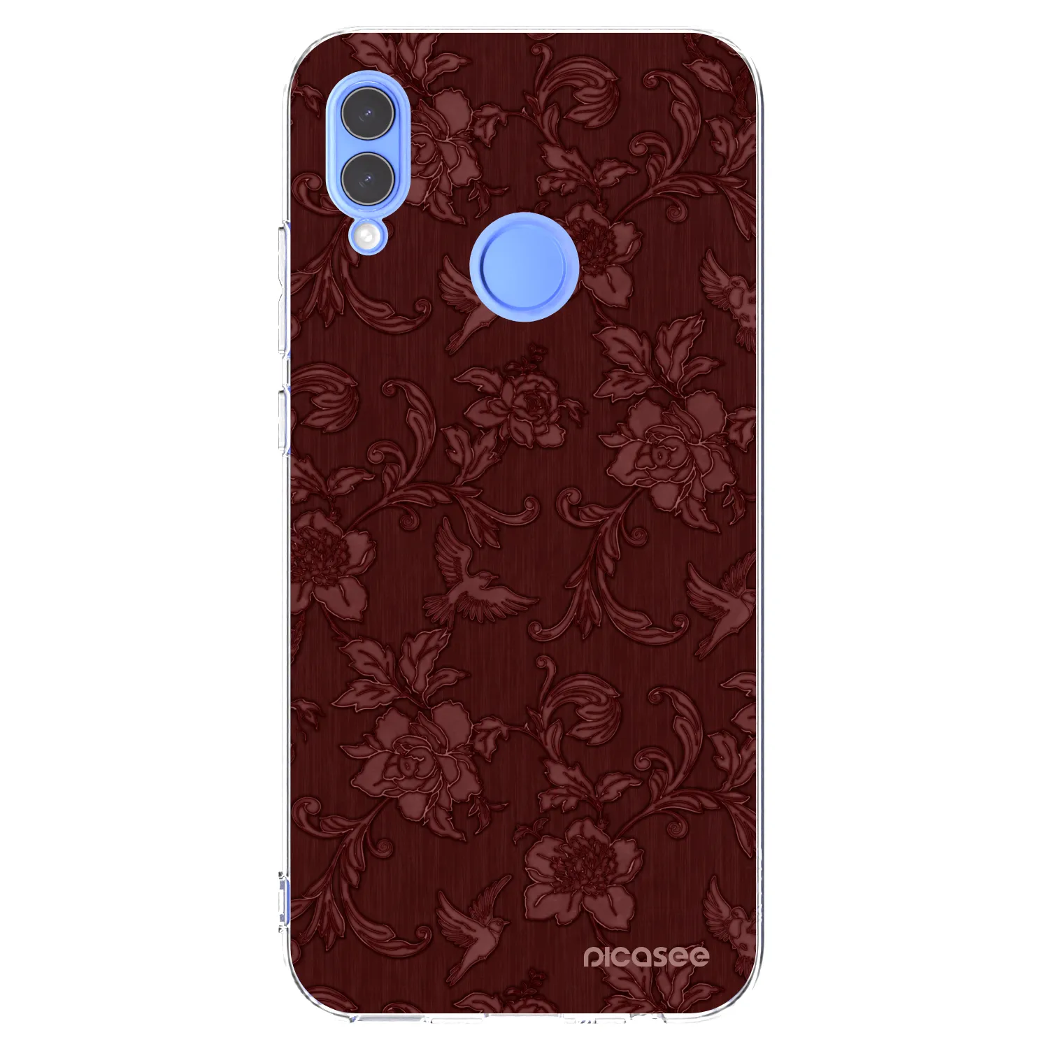 Picasee silikonowe przeźroczyste etui na Huawei P Smart 2019 - Red Elegance
