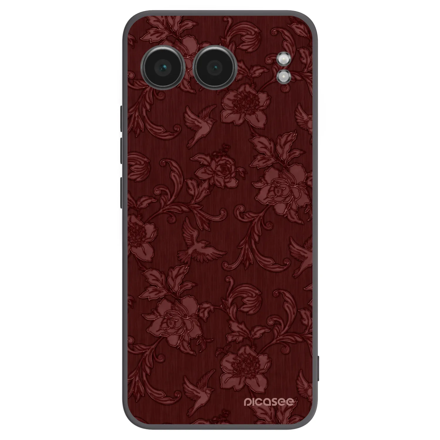 Picasee silikonowe czarne etui na OnePlus Nord 4 - Red Elegance