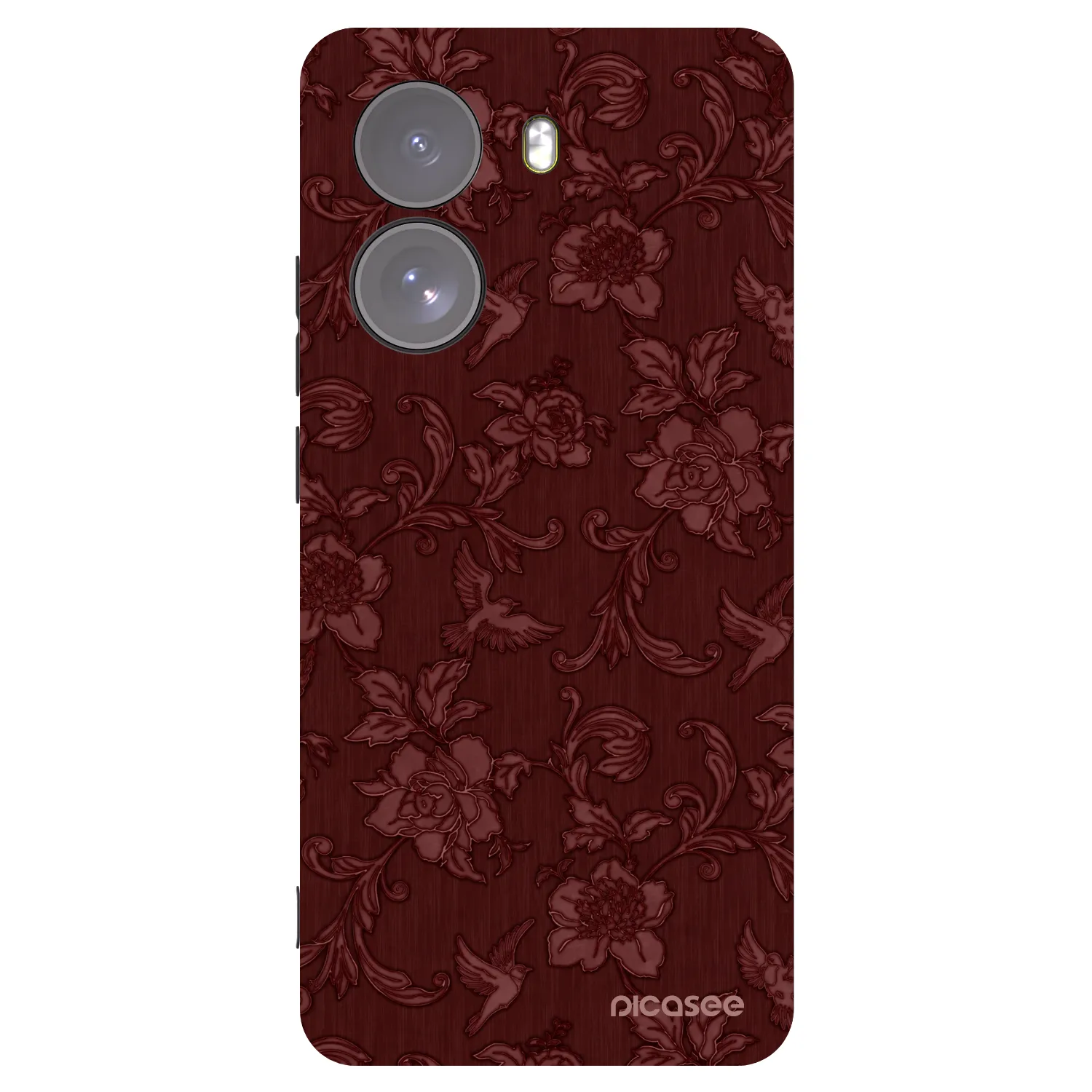 Picasee silikonowe czarne etui na Xiaomi Poco X7 - Red Elegance