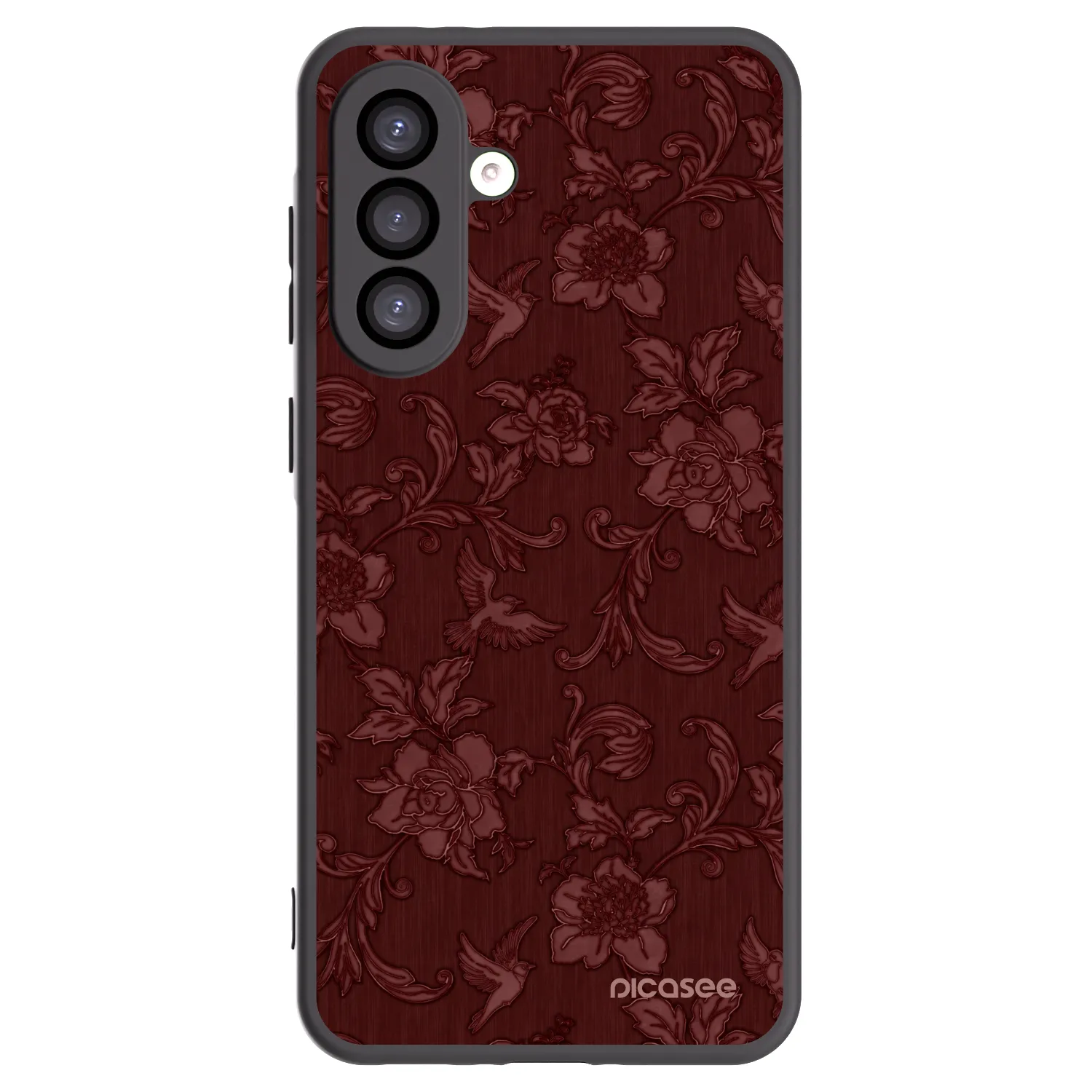 Picasee silikonowe czarne etui na Samsung Galaxy A26 5G A266B - Red Elegance