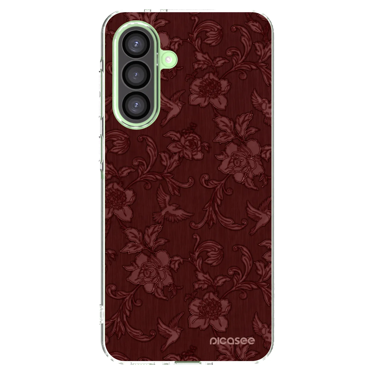 Picasee silikonowe przeźroczyste etui na Samsung Galaxy A26 5G A266B - Red Elegance