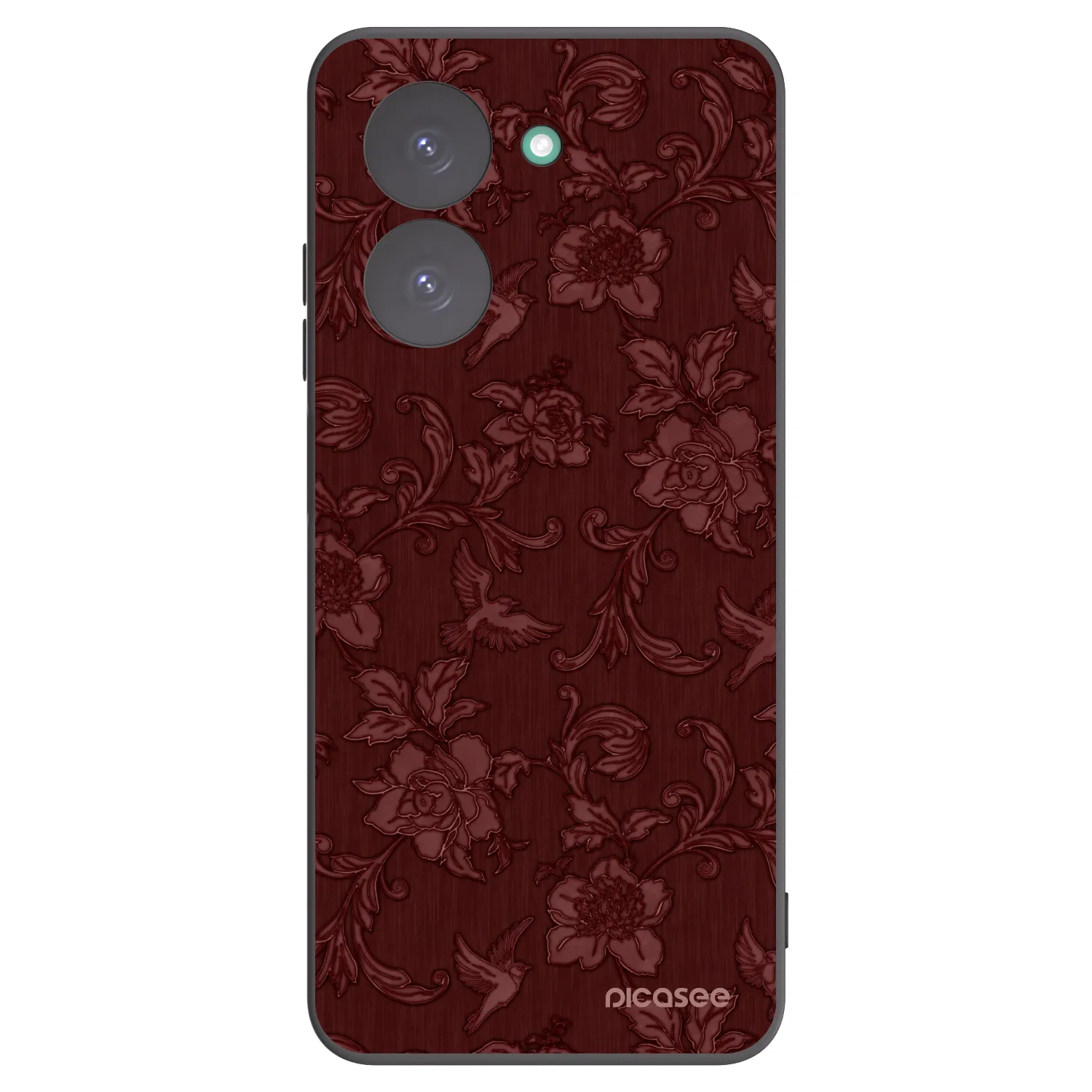 Picasee silikonowe czarne etui na Xiaomi Redmi A5 - Red Elegance