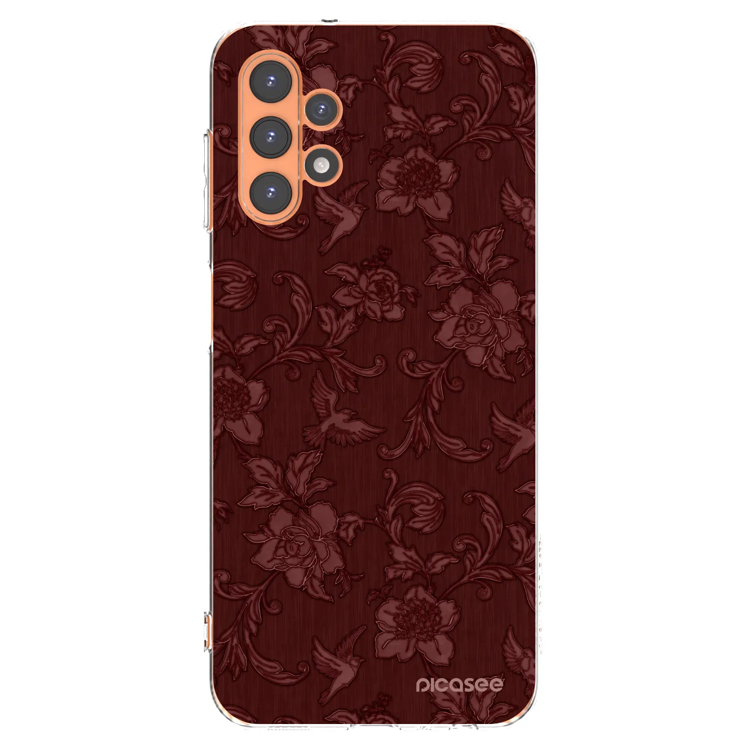 Picasee silikonowe przeźroczyste etui na Samsung Galaxy A13 5G - Red Elegance