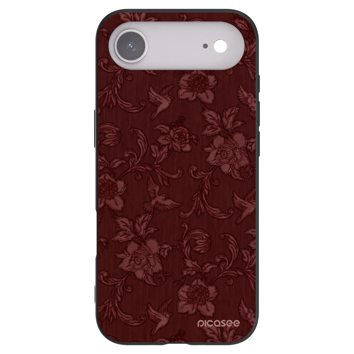Picasee silikonowe czarne etui na Apple iPhone Air - Red Elegance