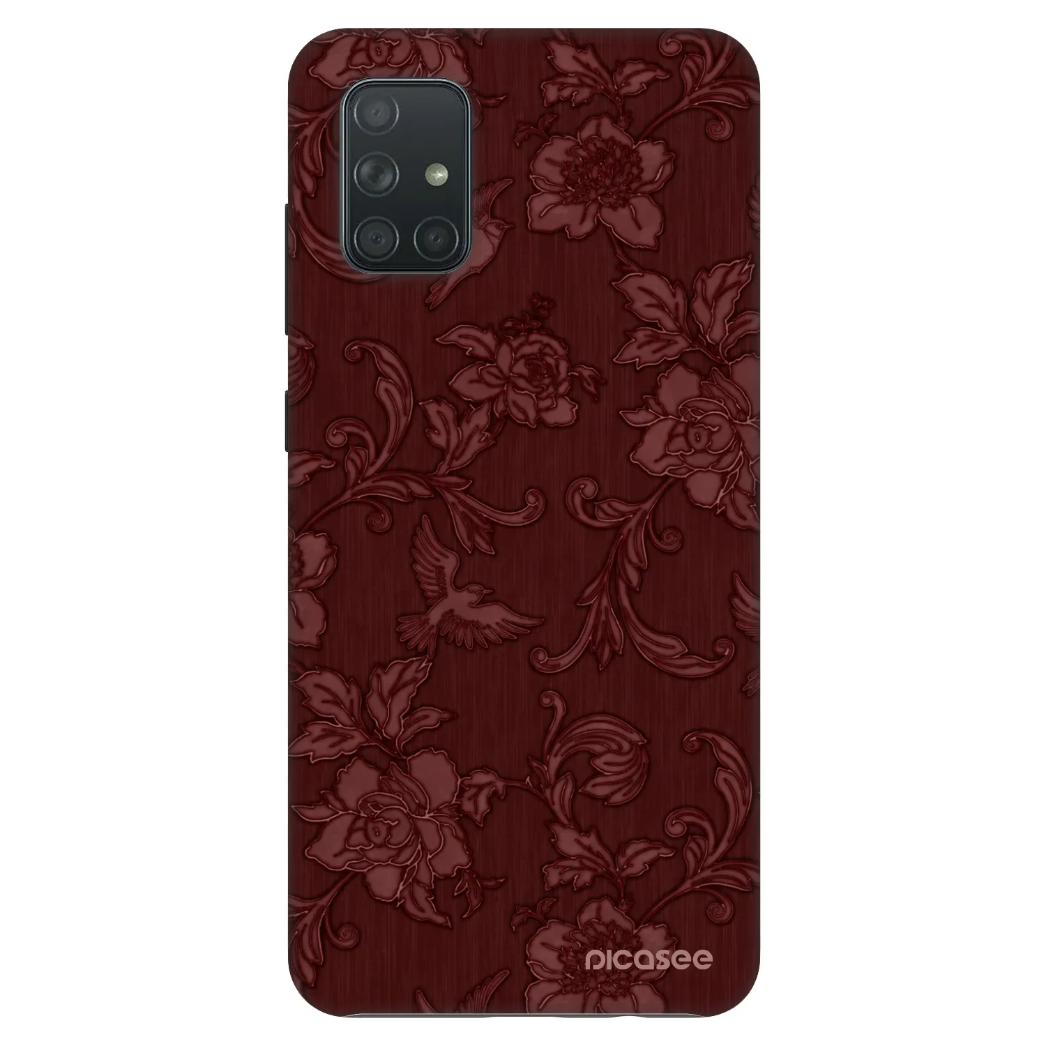 Picasee Fashion Case na Samsung Galaxy A71 A715F - Red Elegance