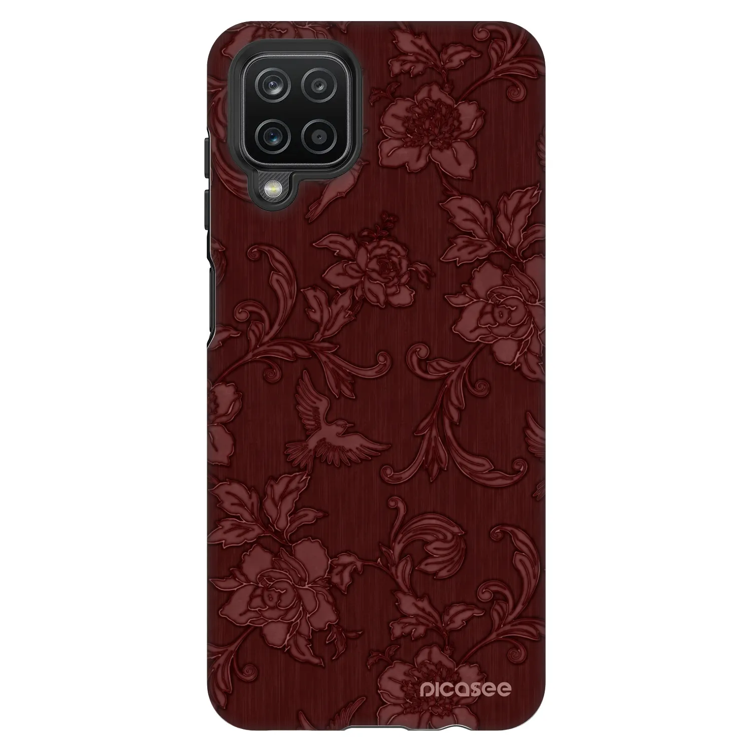 Picasee Fashion Case na Samsung Galaxy A12 A125F - Red Elegance