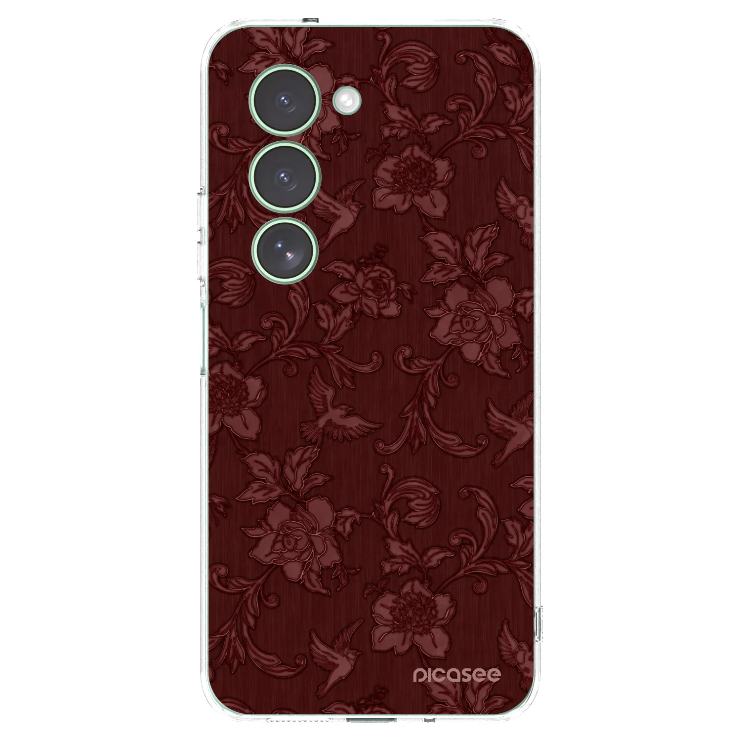 Picasee silikonowe przeźroczyste etui na Xiaomi Redmi 15 5G - Red Elegance