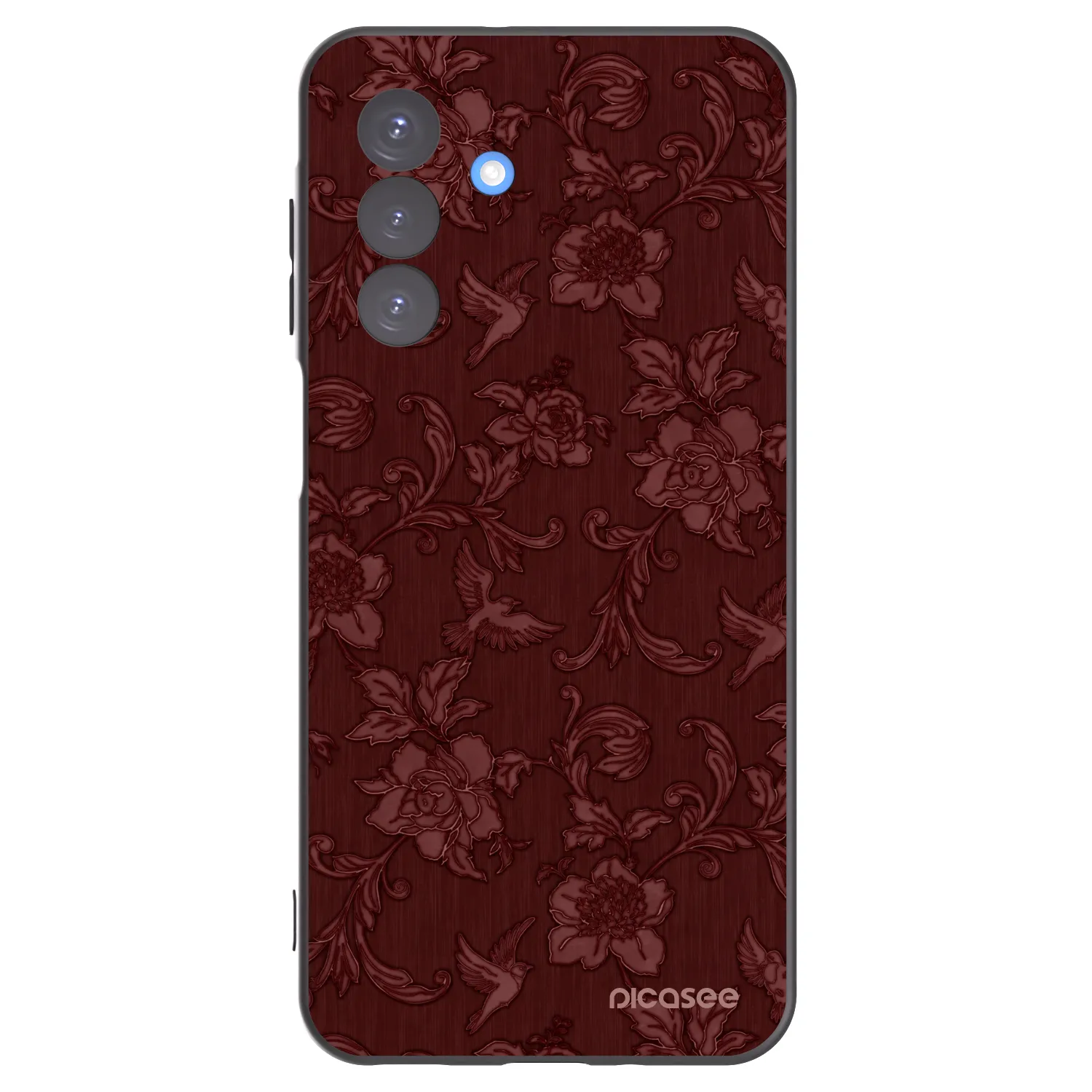 Picasee silikonowe czarne etui na Samsung Galaxy A17 5G - Red Elegance