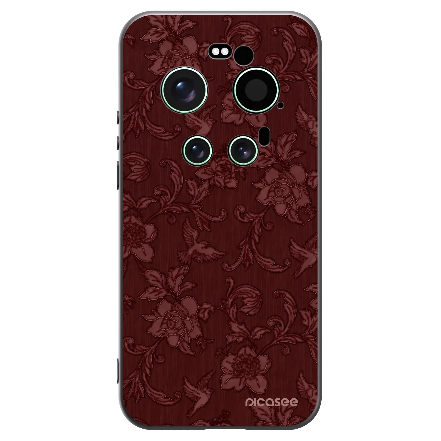 Picasee silikonowe czarne etui na Xiaomi 17 Ultra - Red Elegance