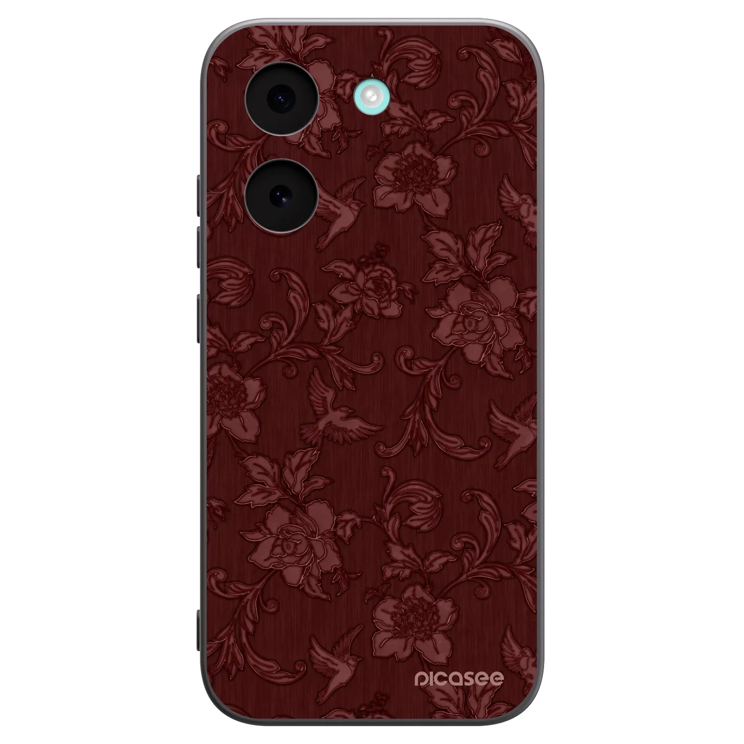 Picasee silikonowe czarne etui na Xiaomi Poco X8 Pro - Red Elegance