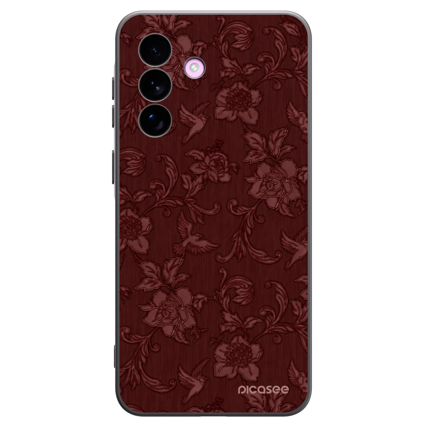 Picasee silikonowe czarne etui na Samsung Galaxy A57 5G - Red Elegance