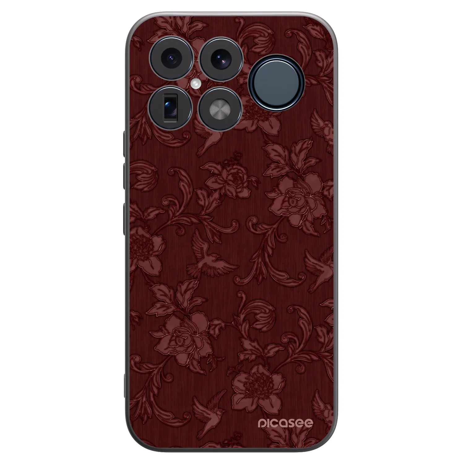 Picasee silikonowe czarne etui na Xiaomi Poco F8 Ultra - Red Elegance