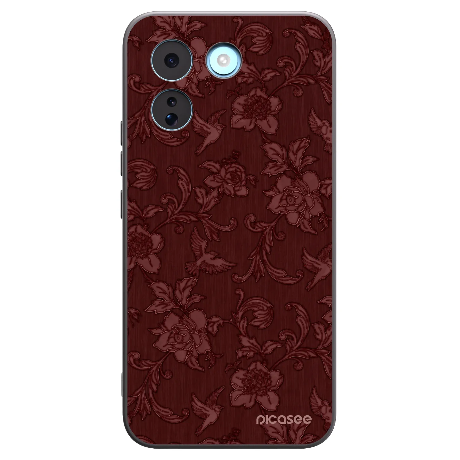 Picasee silikonowe czarne etui na Xiaomi Redmi Note 17 Pro MAX 5G - Red Elegance