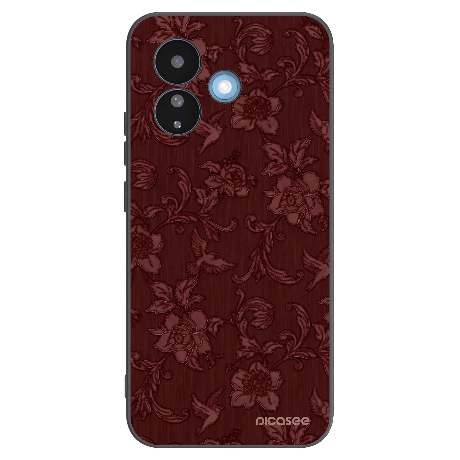 Picasee silikonowe czarne etui na Xiaomi Redmi Note 17 Pro 5G - Red Elegance