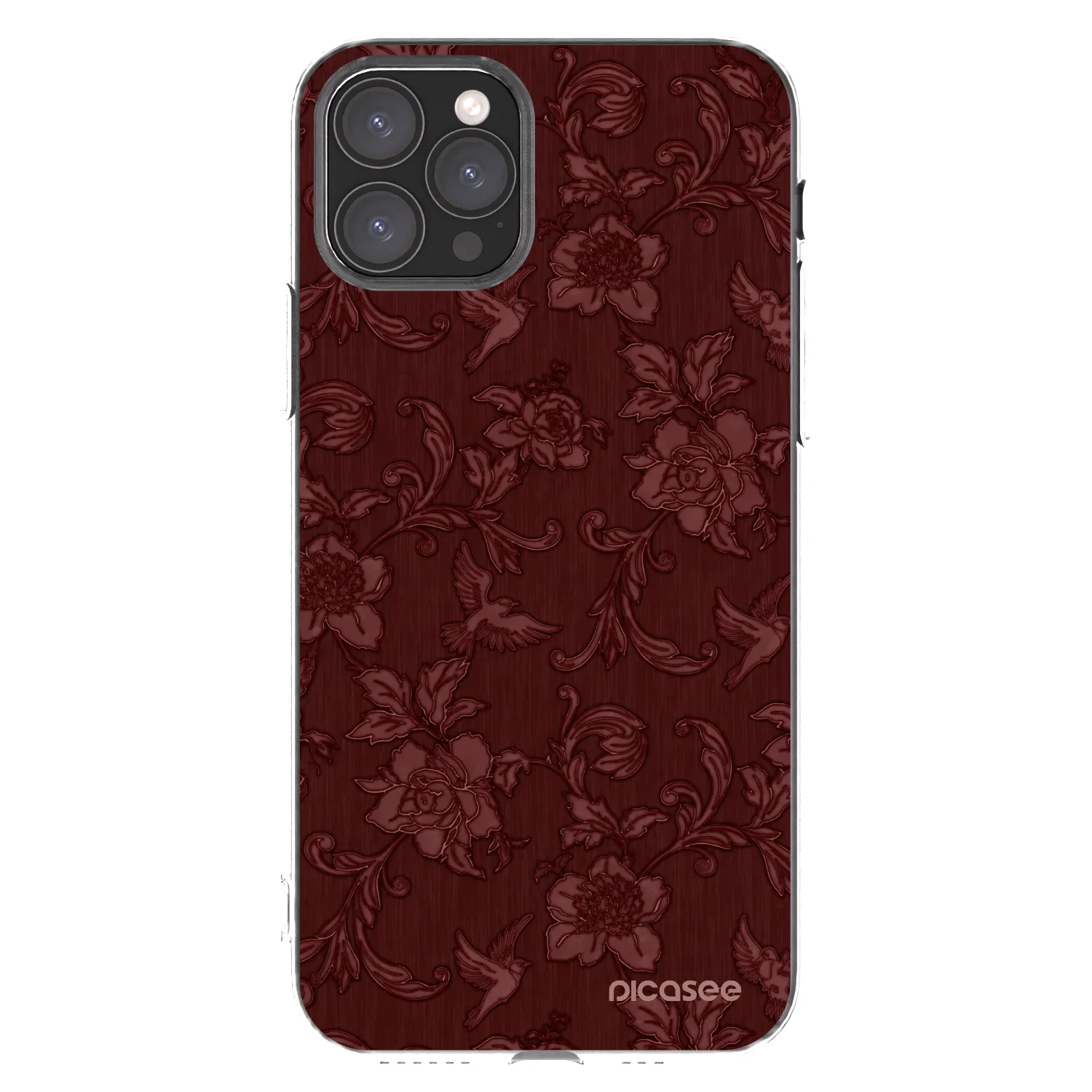 Picasee silikonowe przeźroczyste etui na Apple iPhone 11 Pro - Red Elegance