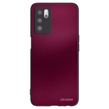 Picasee silikonowe czarne etui na OPPO A16s - Velvet Bordeaux