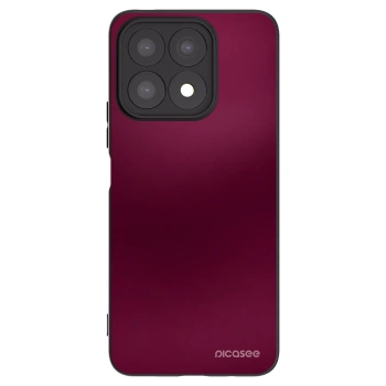 Picasee silikonowe czarne etui na Honor X8a - Velvet Bordeaux