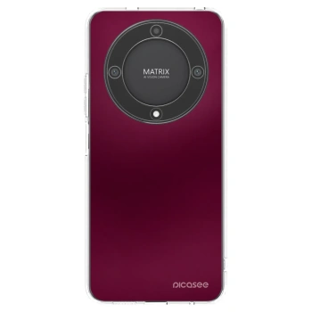 Picasee silikonowe przeźroczyste etui na Honor Magic5 Lite 5G - Velvet Bordeaux