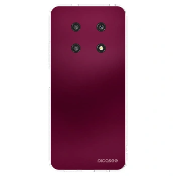 Picasee silikonowe przeźroczyste etui na Honor Magic4 Lite 5G - Velvet Bordeaux