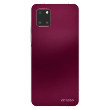 Picasee silikonowe przeźroczyste etui na Samsung Galaxy Note 10 Lite N770F - Velvet Bordeaux