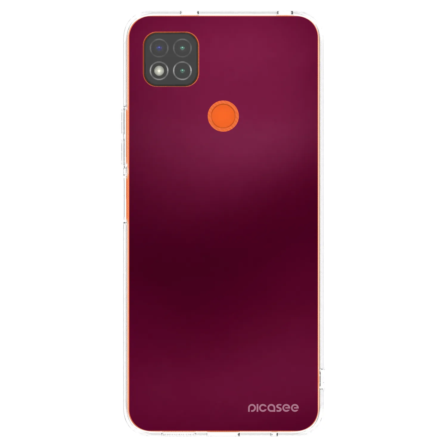 Picasee silikonowe przeźroczyste etui na Xiaomi Redmi 9C - Velvet Bordeaux