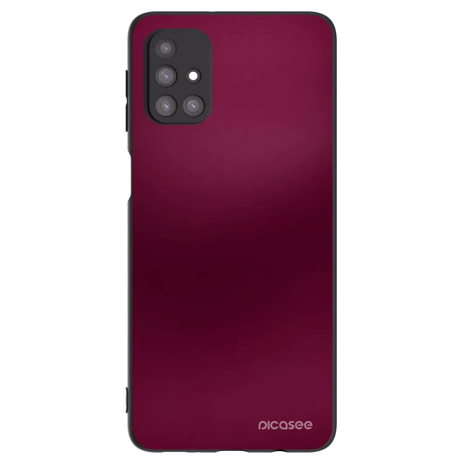 Picasee silikonowe czarne etui na Samsung Galaxy M31s - Velvet Bordeaux