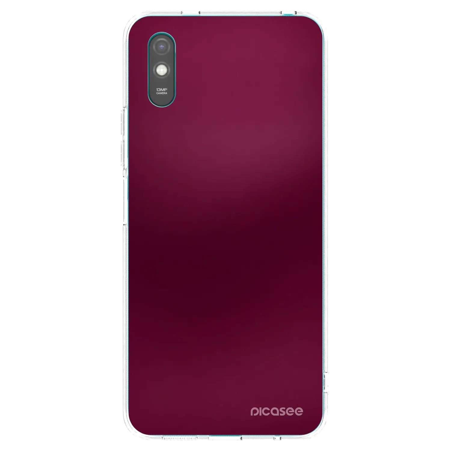 Picasee silikonowe przeźroczyste etui na Xiaomi Redmi 9A - Velvet Bordeaux