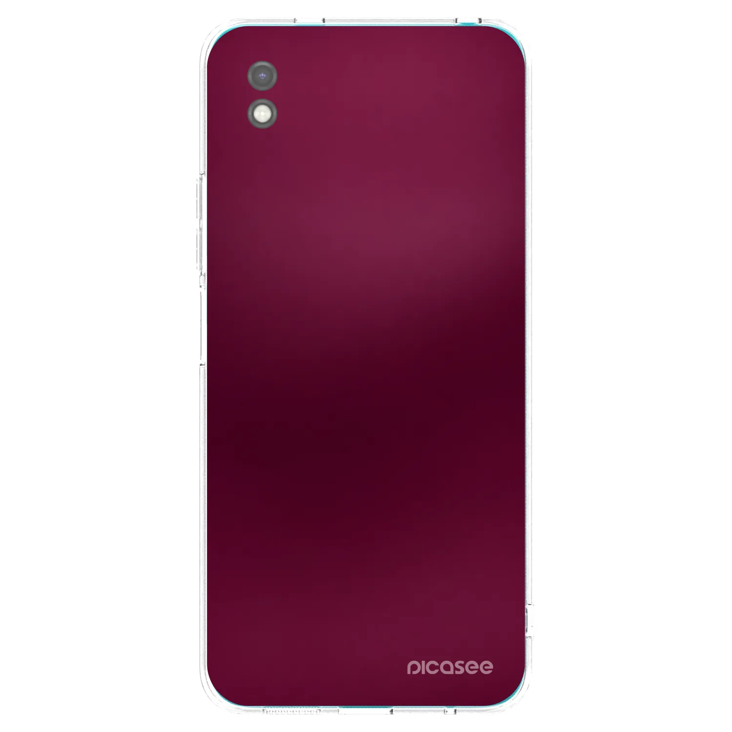 Picasee silikonowe czarne etui na Xiaomi Redmi 9A - Velvet Bordeaux