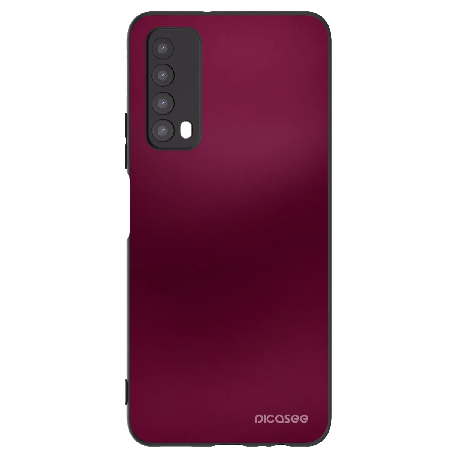 Picasee silikonowe czarne etui na Huawei P Smart 2021 - Velvet Bordeaux