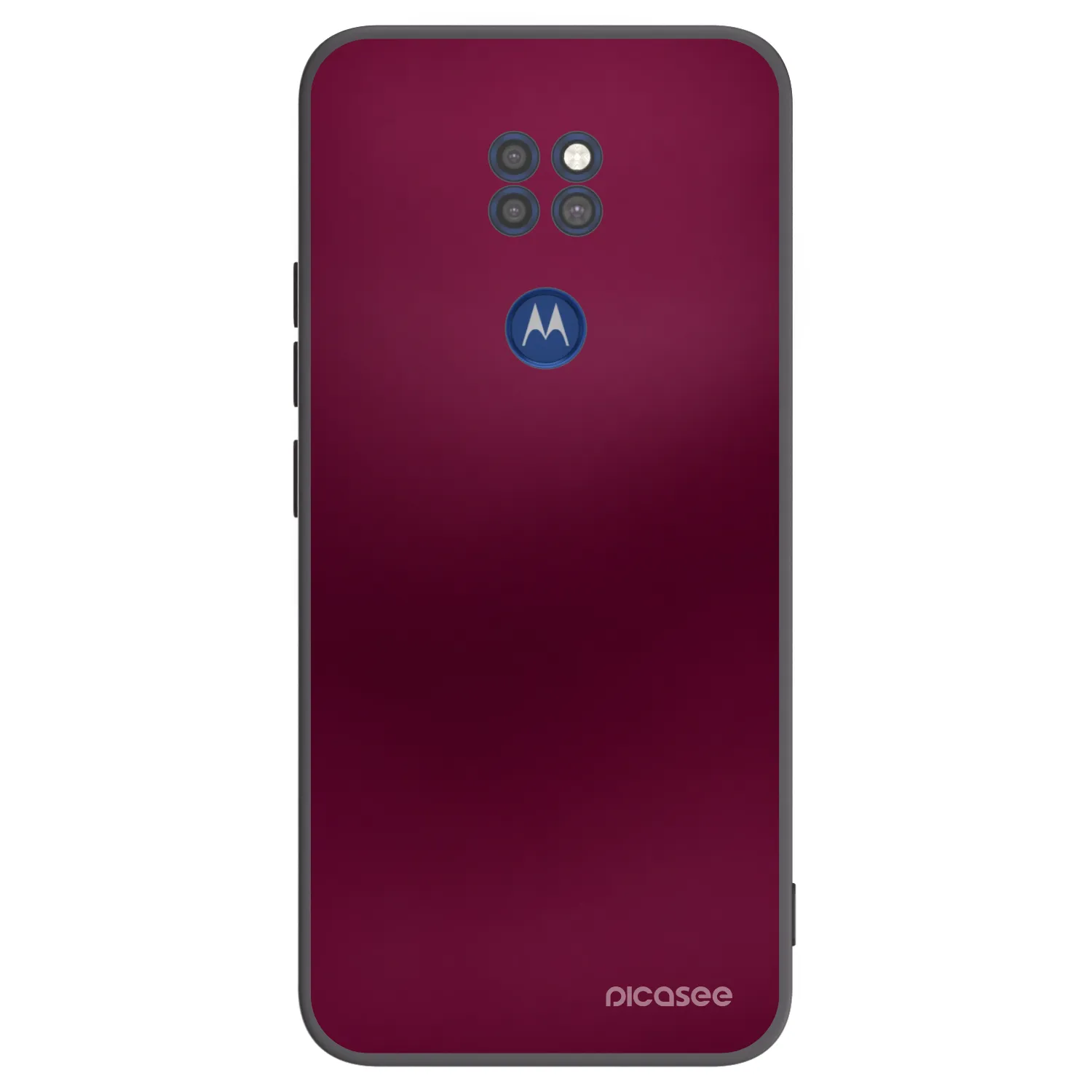 Picasee silikonowe czarne etui na Motorola Moto G9 Play - Velvet Bordeaux