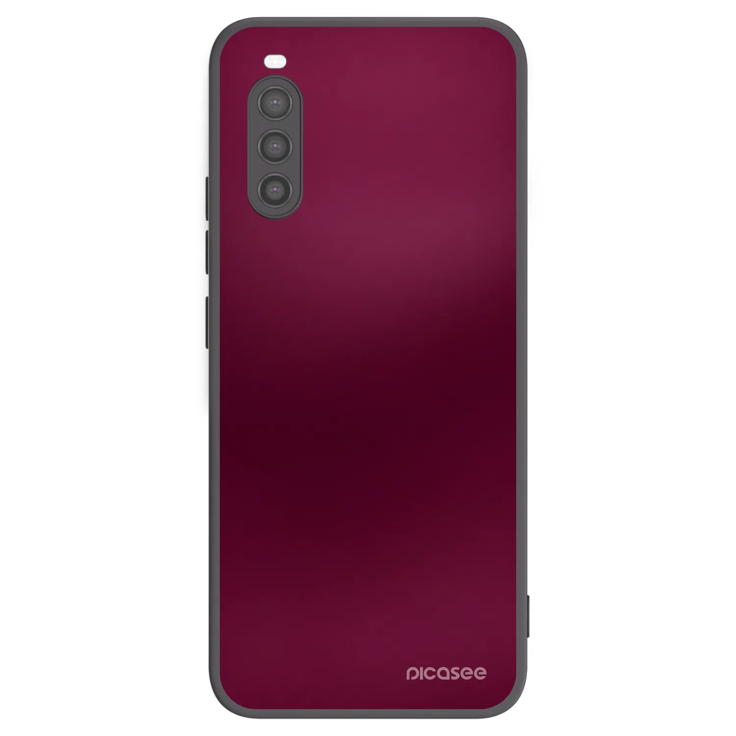 Picasee silikonowe czarne etui na Sony Xperia 10 II - Velvet Bordeaux