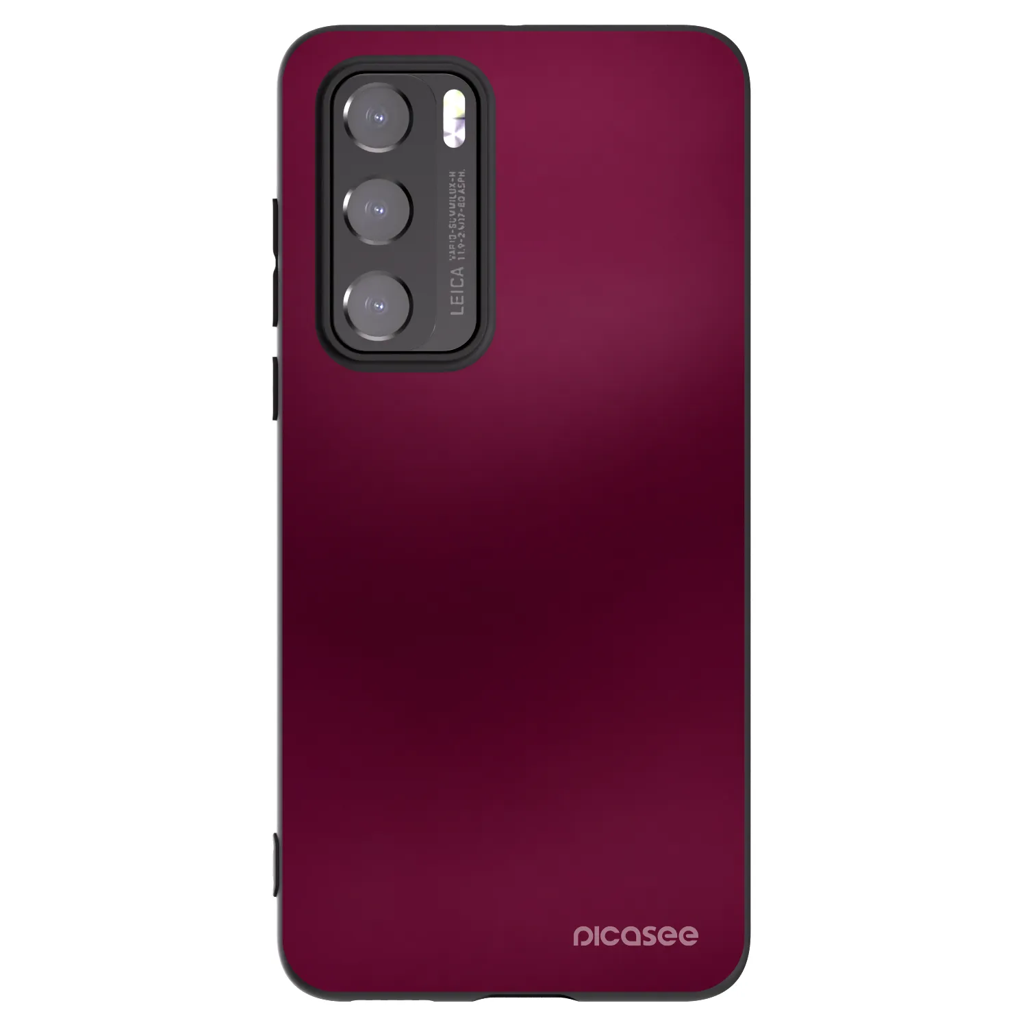 Picasee silikonowe czarne etui na Huawei P40 - Velvet Bordeaux