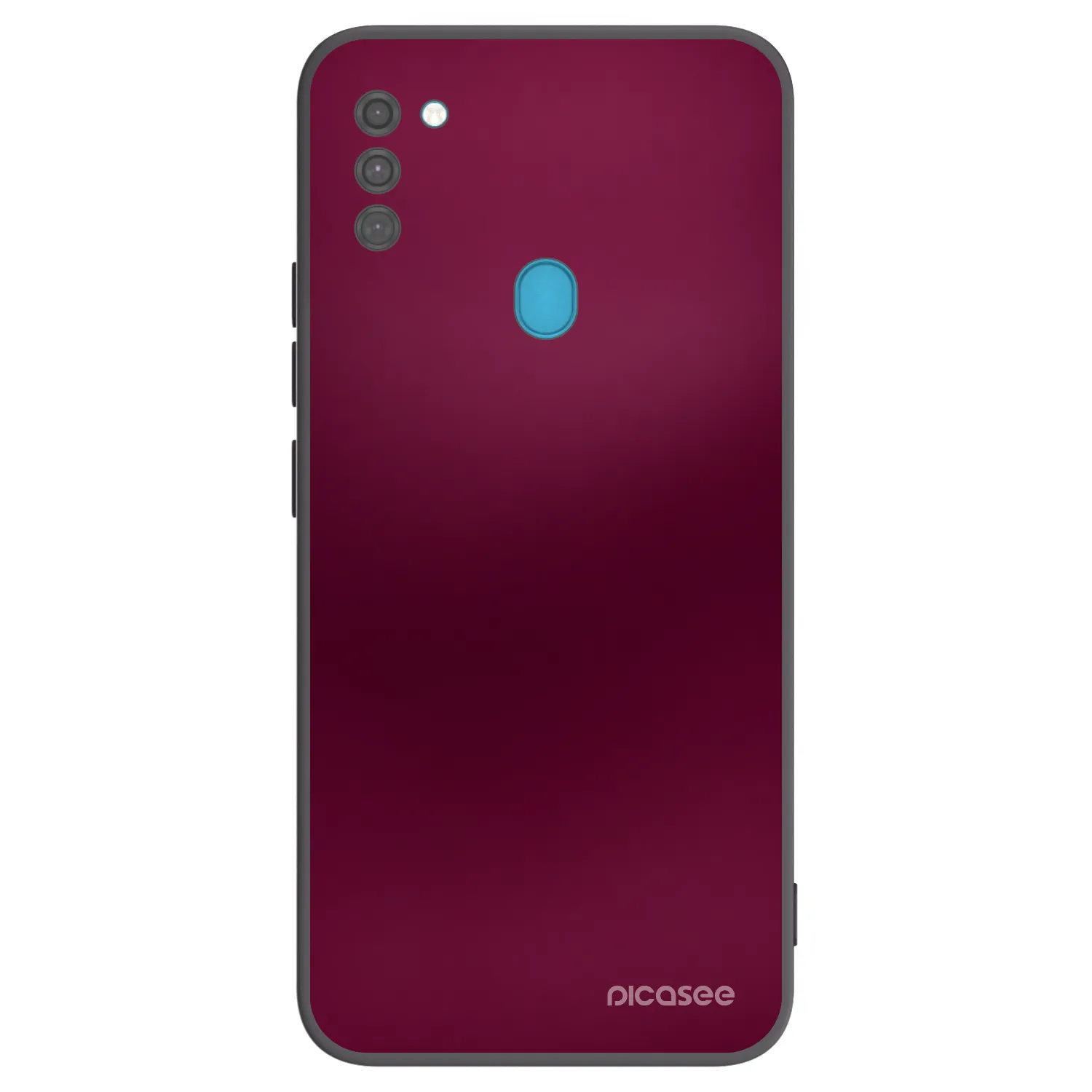 Picasee silikonowe czarne etui na Samsung Galaxy M11 - Velvet Bordeaux