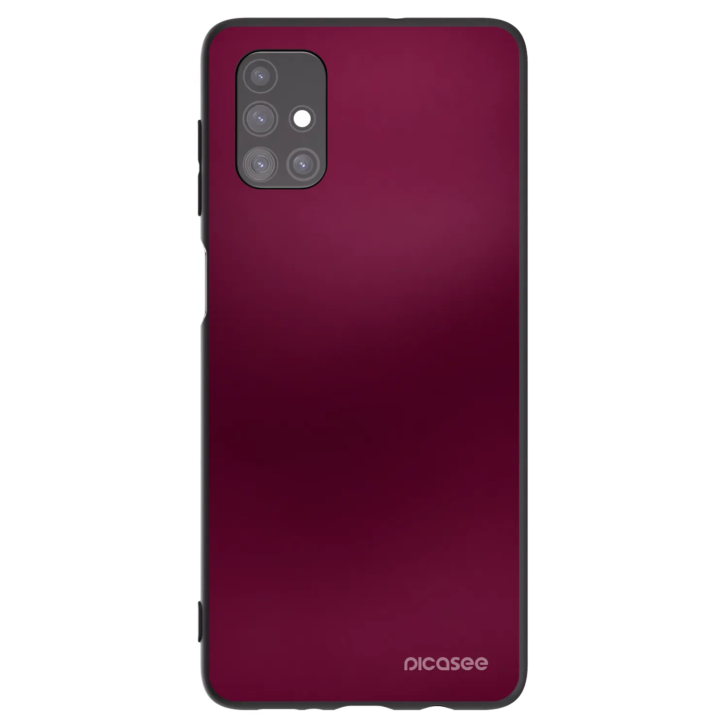 Picasee silikonowe czarne etui na Samsung Galaxy M51 M515F - Velvet Bordeaux