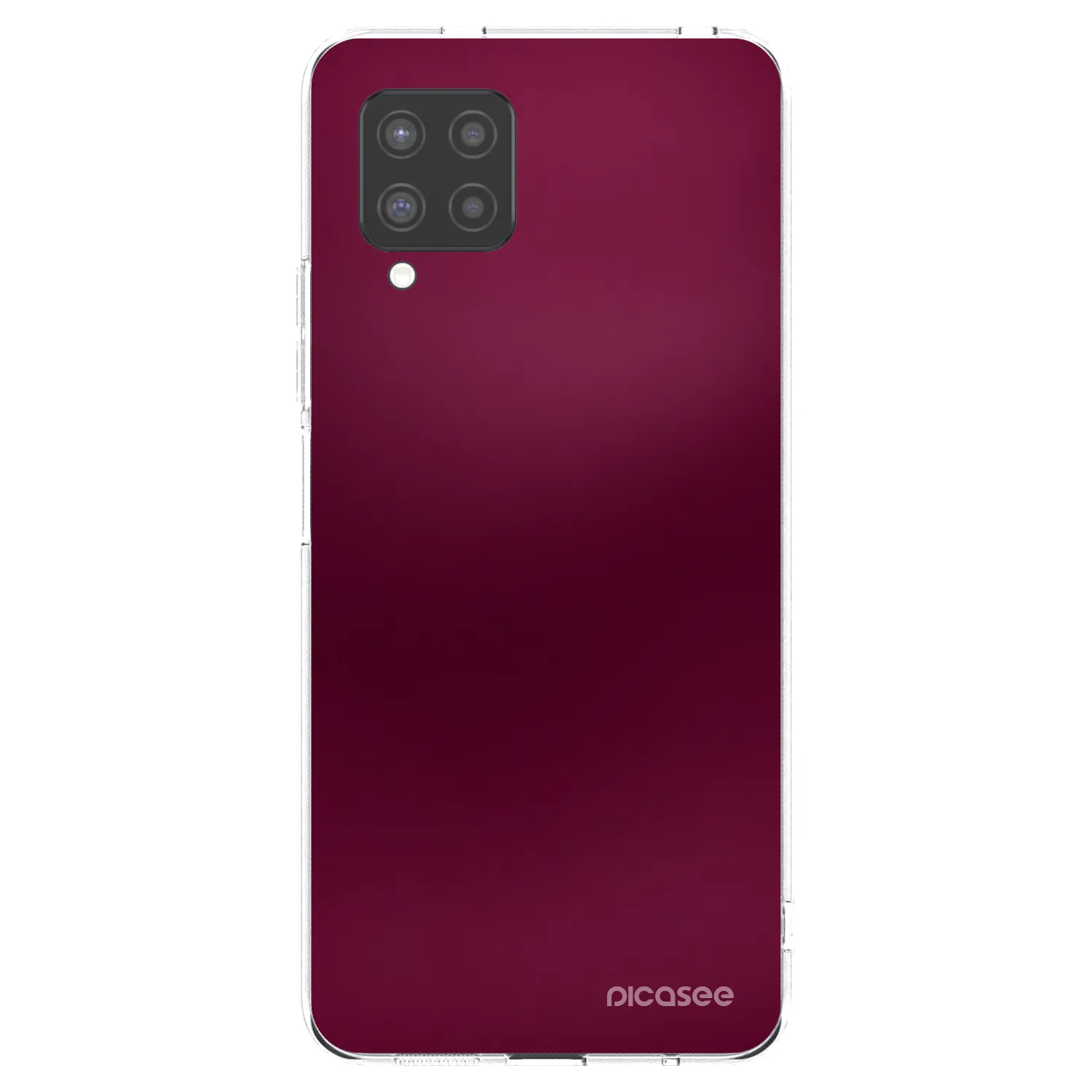 Picasee silikonowe przeźroczyste etui na Samsung Galaxy A42 A426B - Velvet Bordeaux