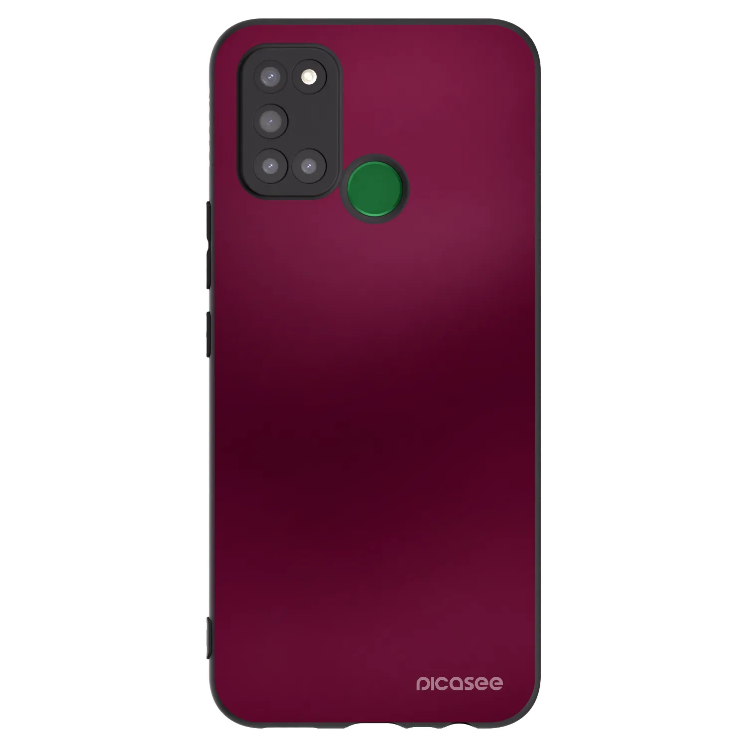 Picasee silikonowe czarne etui na Realme 7i - Velvet Bordeaux