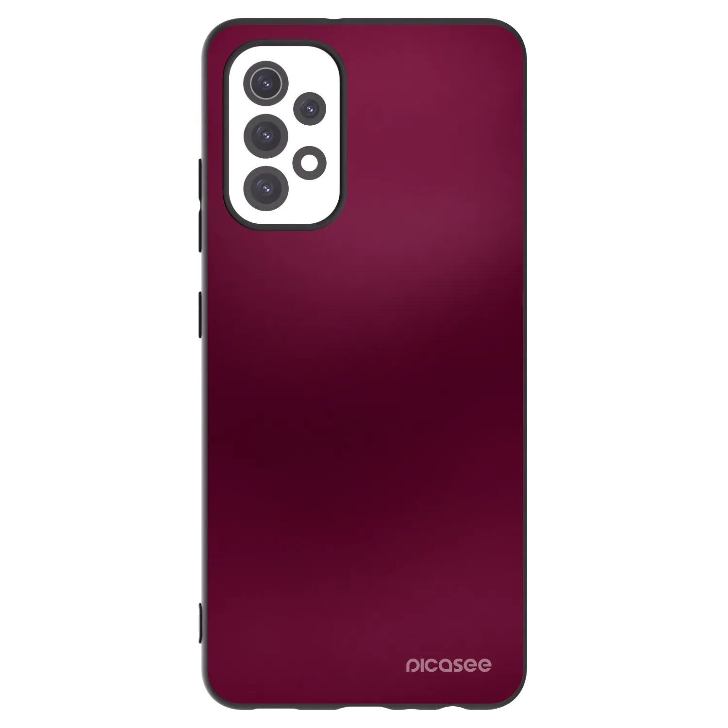 Picasee silikonowe czarne etui na Samsung Galaxy A32 5G A326B - Velvet Bordeaux