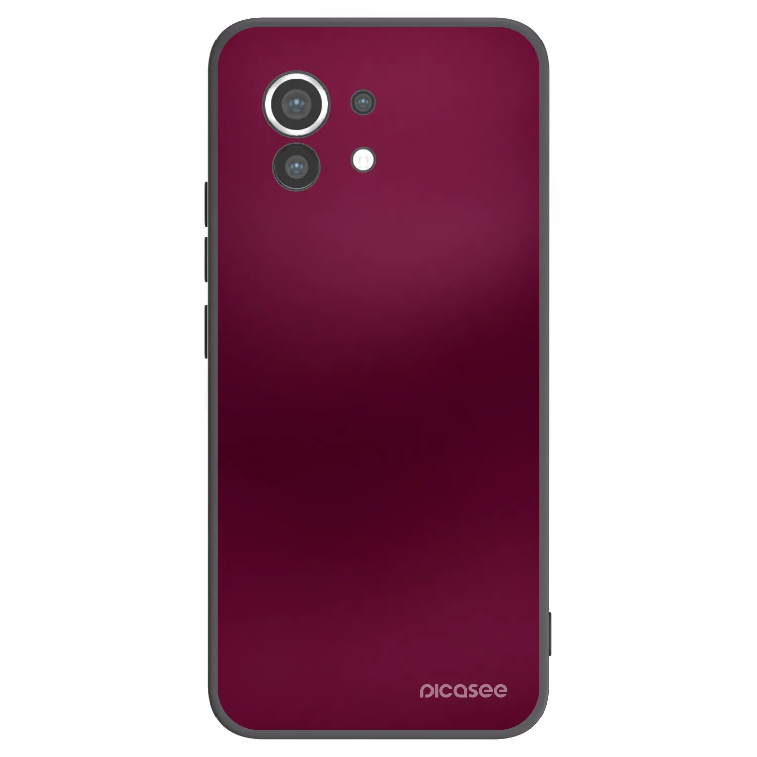 Picasee silikonowe czarne etui na Xiaomi Mi 11 - Velvet Bordeaux