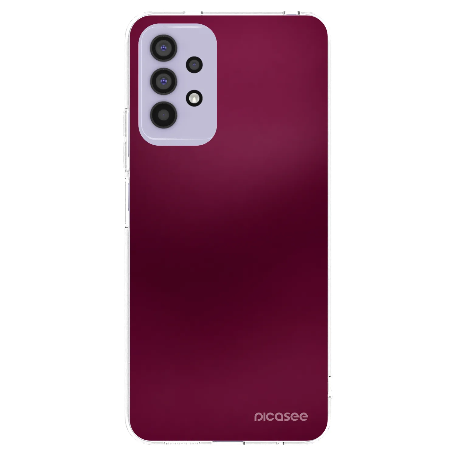 Picasee silikonowe przeźroczyste etui na Samsung Galaxy A32 4G SM-A325F - Velvet Bordeaux