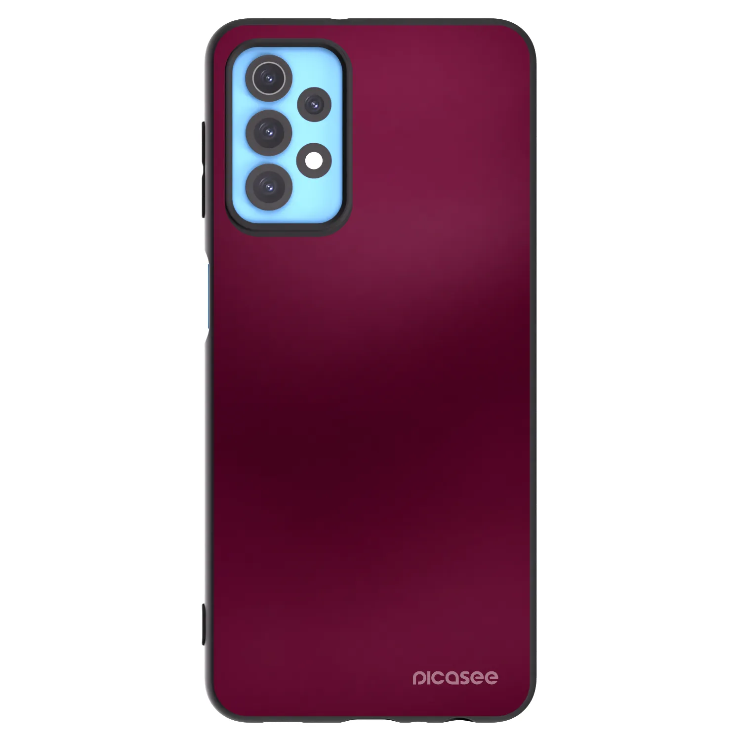 Picasee silikonowe czarne etui na Samsung Galaxy A32 4G SM-A325F - Velvet Bordeaux