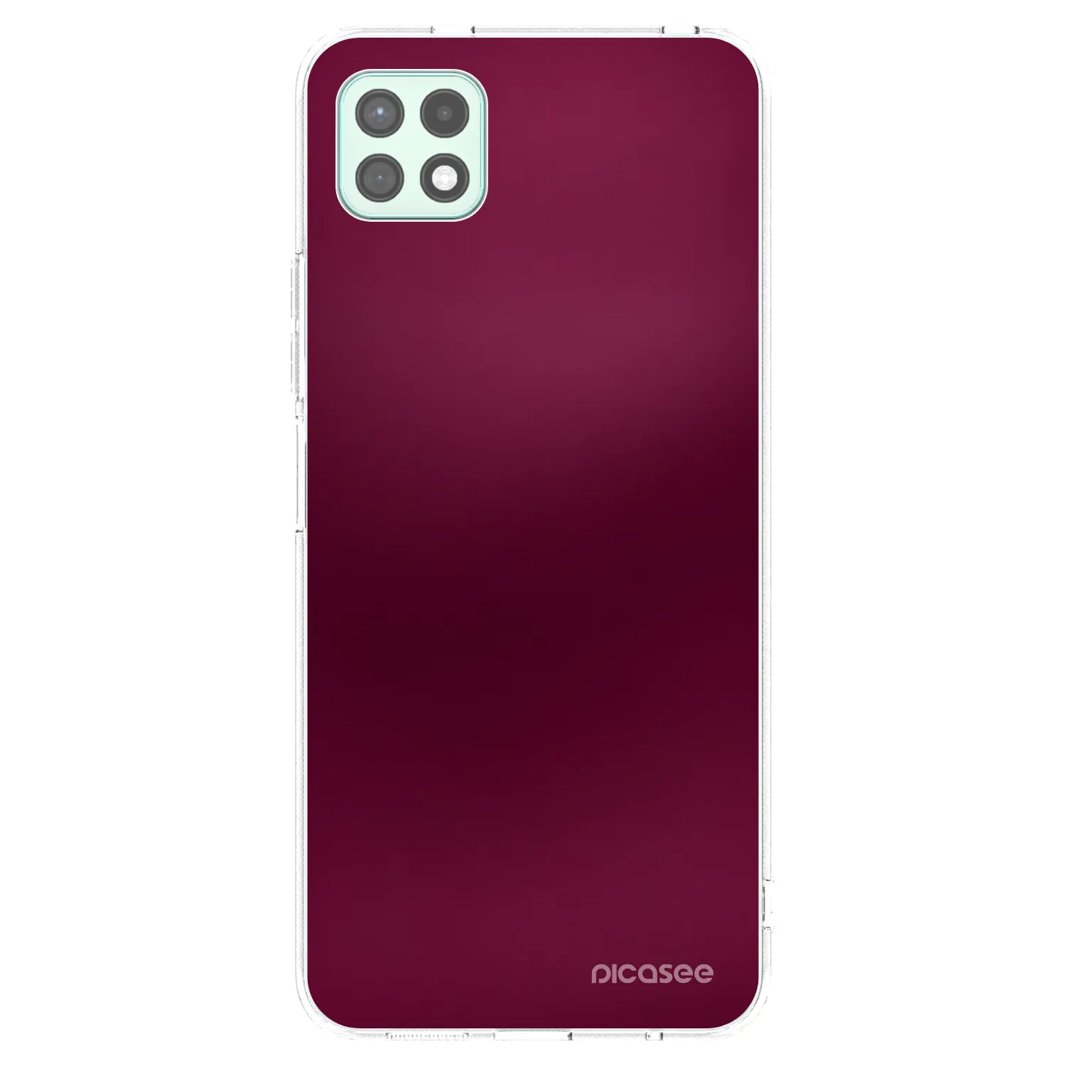 Picasee silikonowe przeźroczyste etui na Samsung Galaxy A22 A226B 5G - Velvet Bordeaux