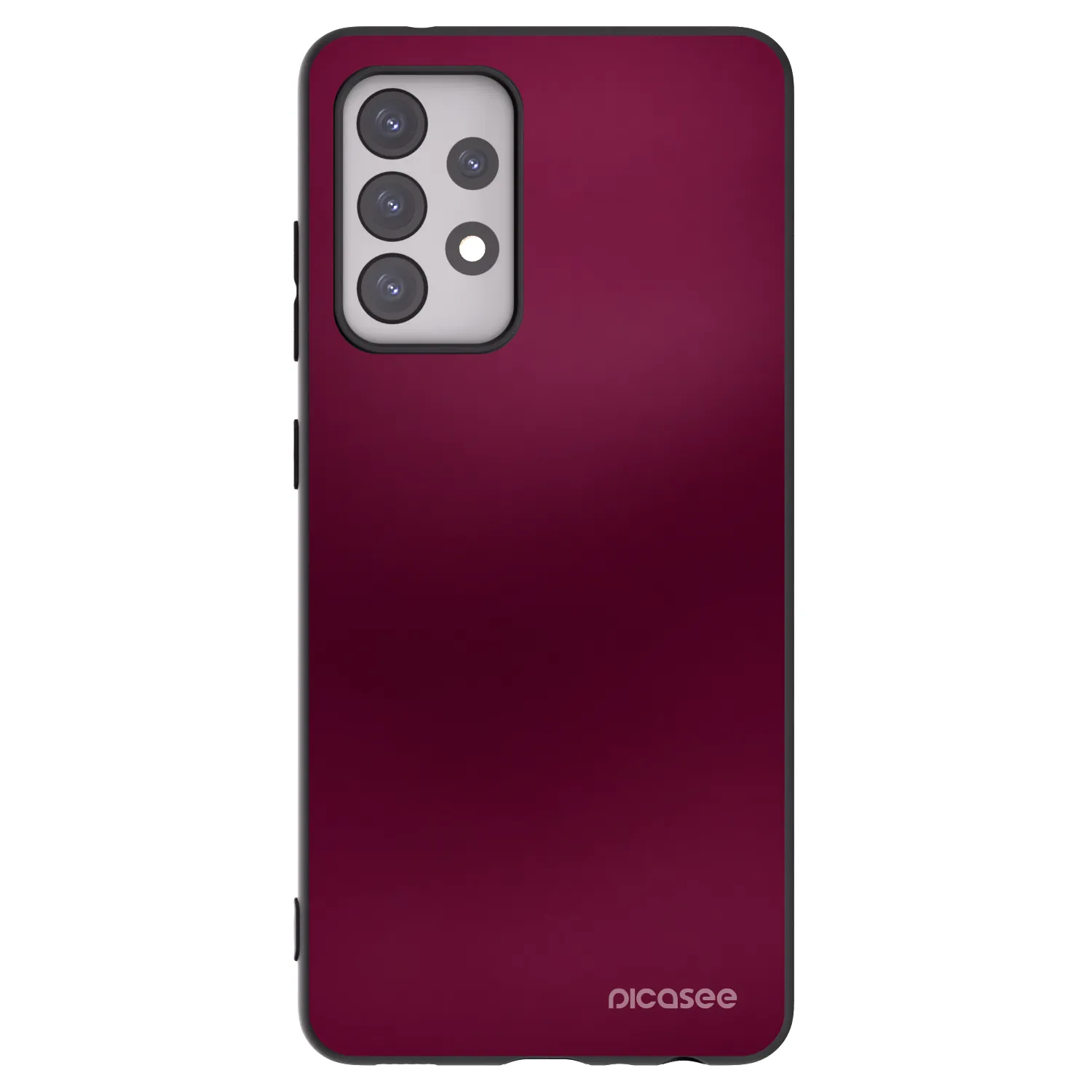 Picasee silikonowe czarne etui na Samsung Galaxy A52s 5G A528B - Velvet Bordeaux