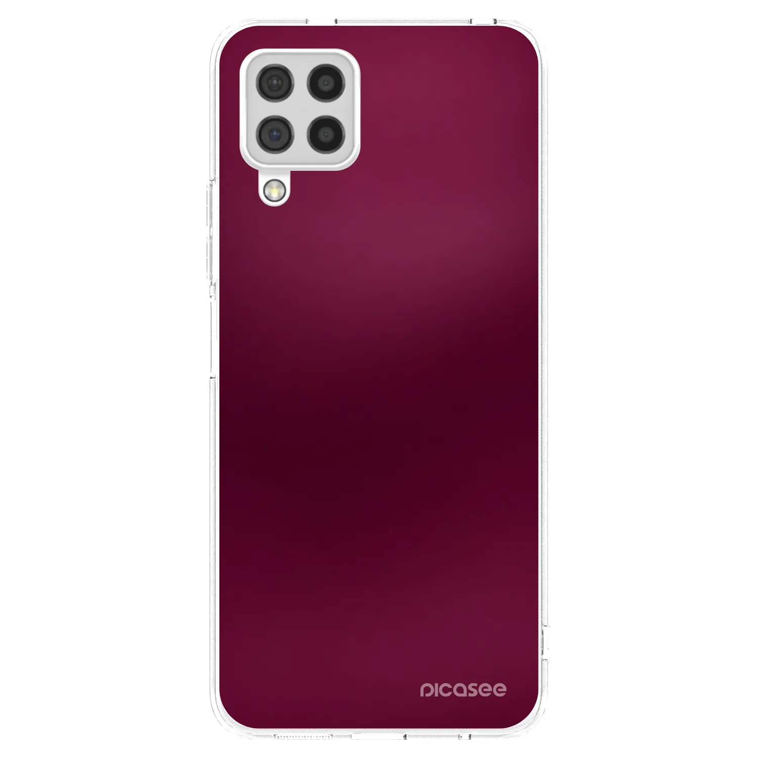 Picasee silikonowe przeźroczyste etui na Samsung Galaxy A22 A225F 4G - Velvet Bordeaux
