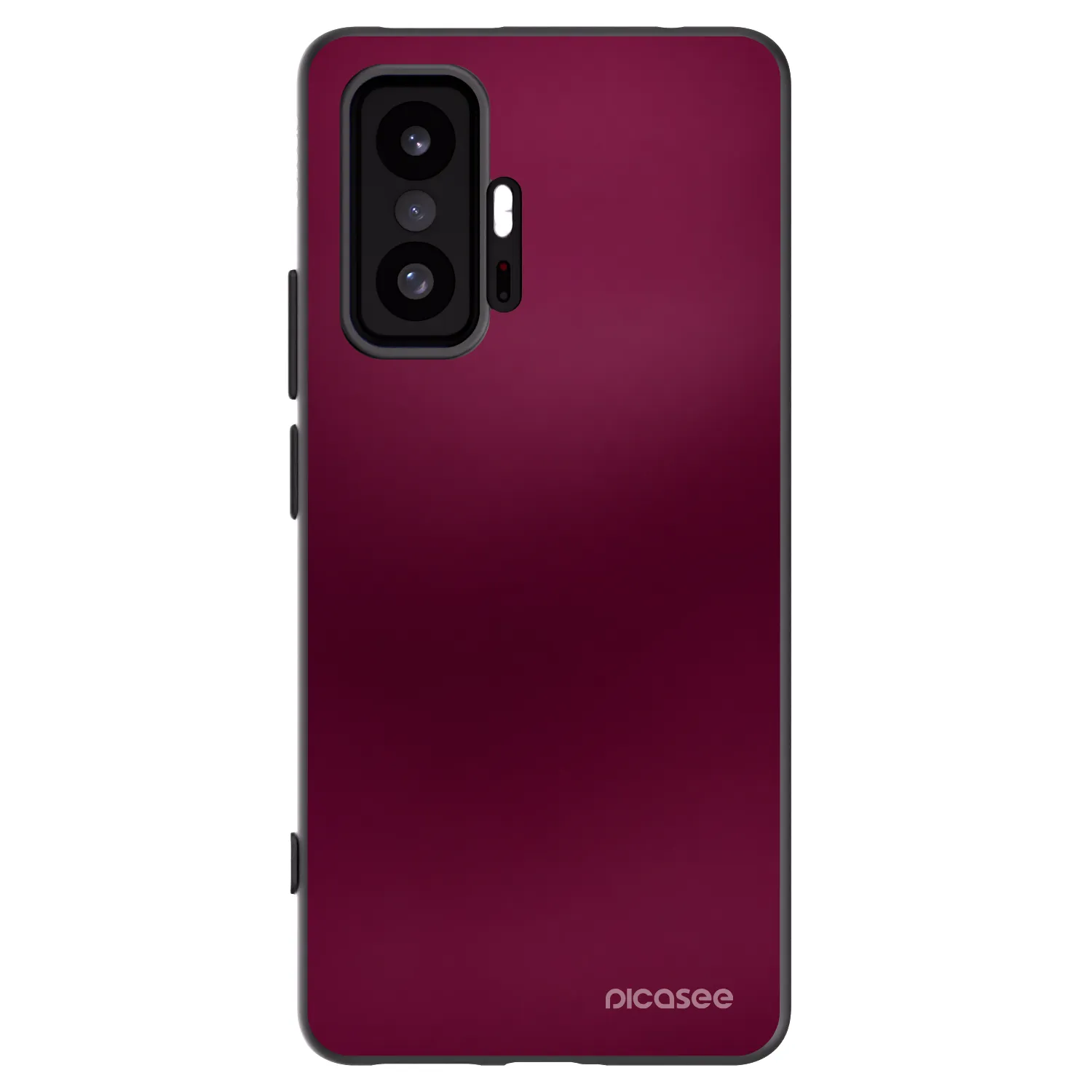 Picasee silikonowe czarne etui na Xiaomi 11T Pro - Velvet Bordeaux